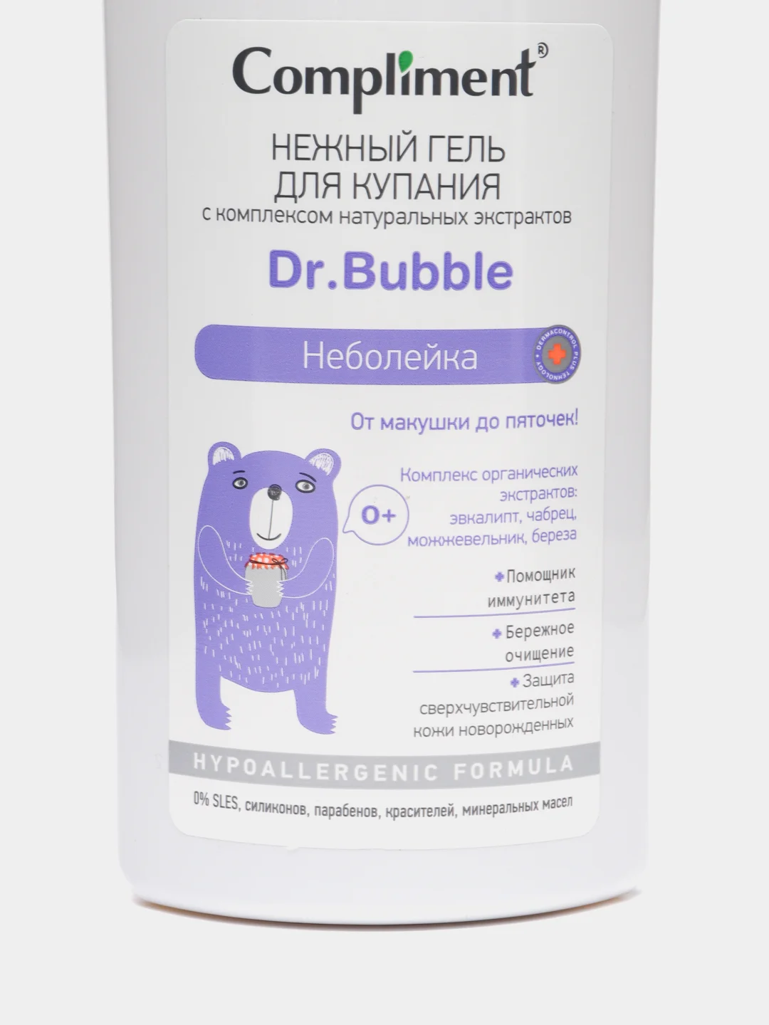 Compliment Dr. Bubble Гель для купания с комплексом натуральных экстрактов "Неболейка"