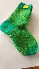 Зеленый носки детские, вязаные, 1-3 года, ручная работа