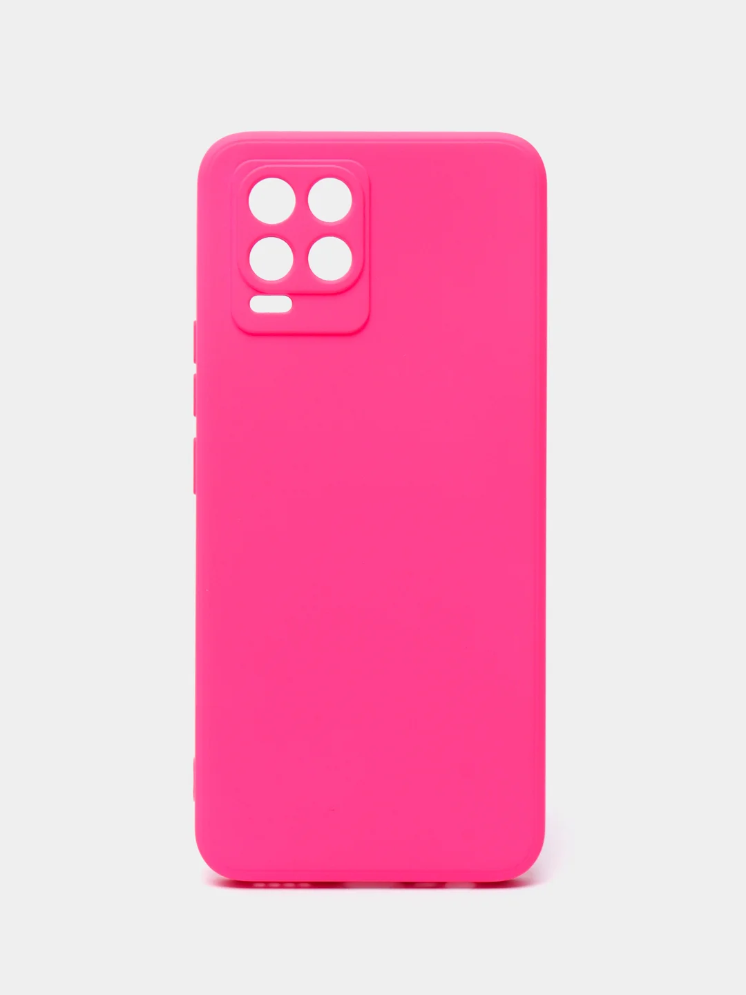 Тёмно-розовый чехол Silicone Cover для Realme 8/8 Pro (Реалми 8/8 про), силиконовый