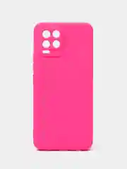 Тёмно-розовый чехол Silicone Cover для Realme 8/8 Pro (Реалми 8/8 про), силиконовый