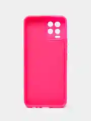 Тёмно-розовый чехол Silicone Cover для Realme 8/8 Pro (Реалми 8/8 про), силиконовый