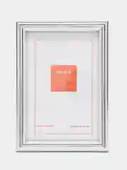 Серебряный фоторамка 10 х 15 со стеклом, оптом набор 1-4шт, профиль 1