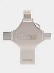 Flash-накопитель, 4 в 1, USB, Type-C, Lightning, Micro-USB