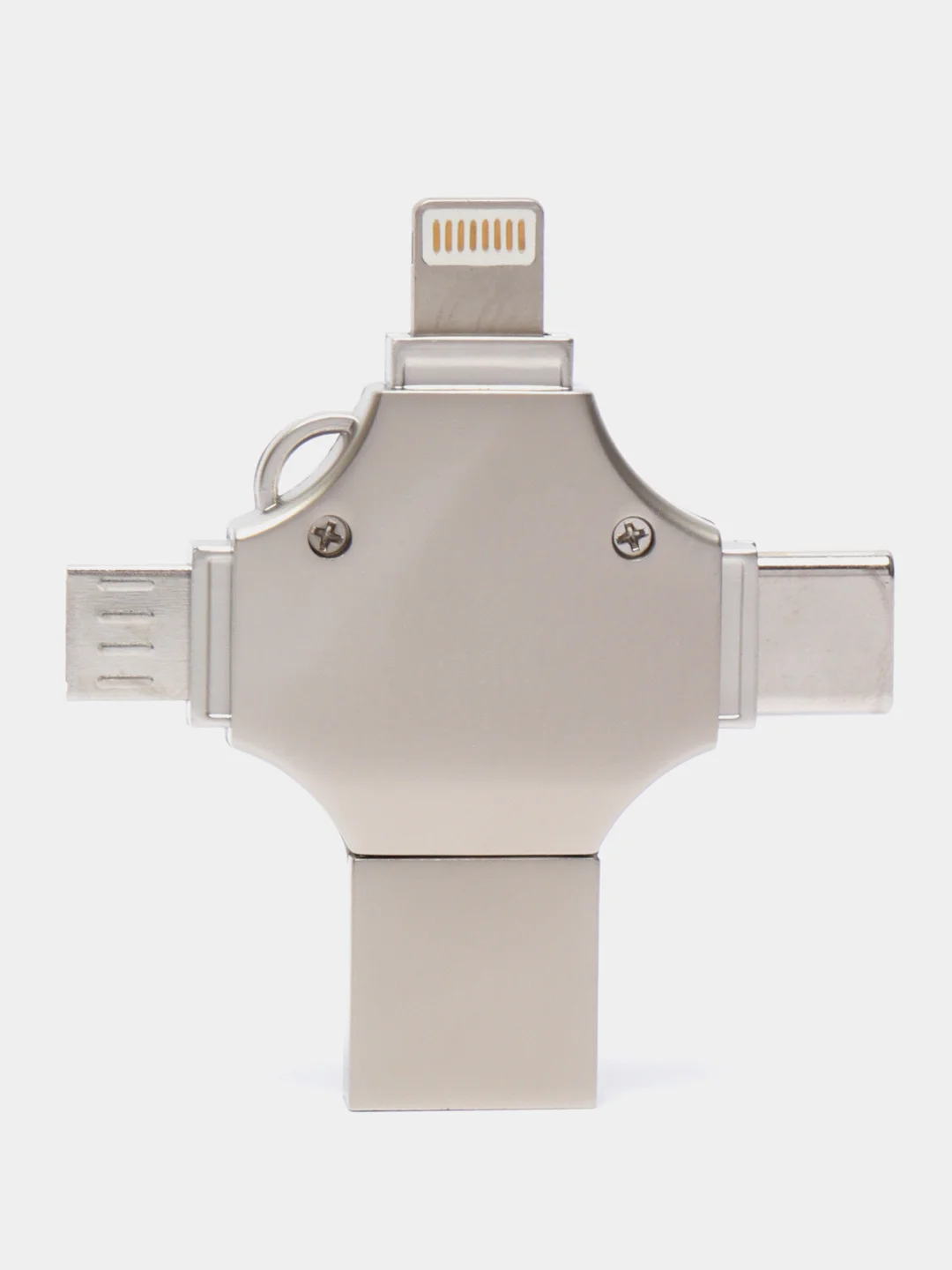 Flash-накопитель, 4 в 1, USB, Type-C, Lightning, Micro-USB