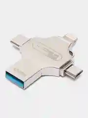 Flash-накопитель, 4 в 1, USB, Type-C, Lightning, Micro-USB