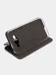 Серый чехол книжка для Samsung J1(16), J2 Prime, J3(16), J5(17), J6, J8