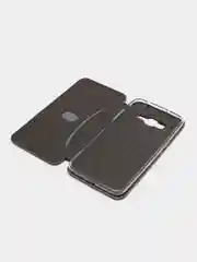 Серый чехол книжка для Samsung J1(16), J2 Prime, J3(16), J5(17), J6, J8