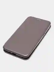 Серый чехол книжка для Samsung J1(16), J2 Prime, J3(16), J5(17), J6, J8