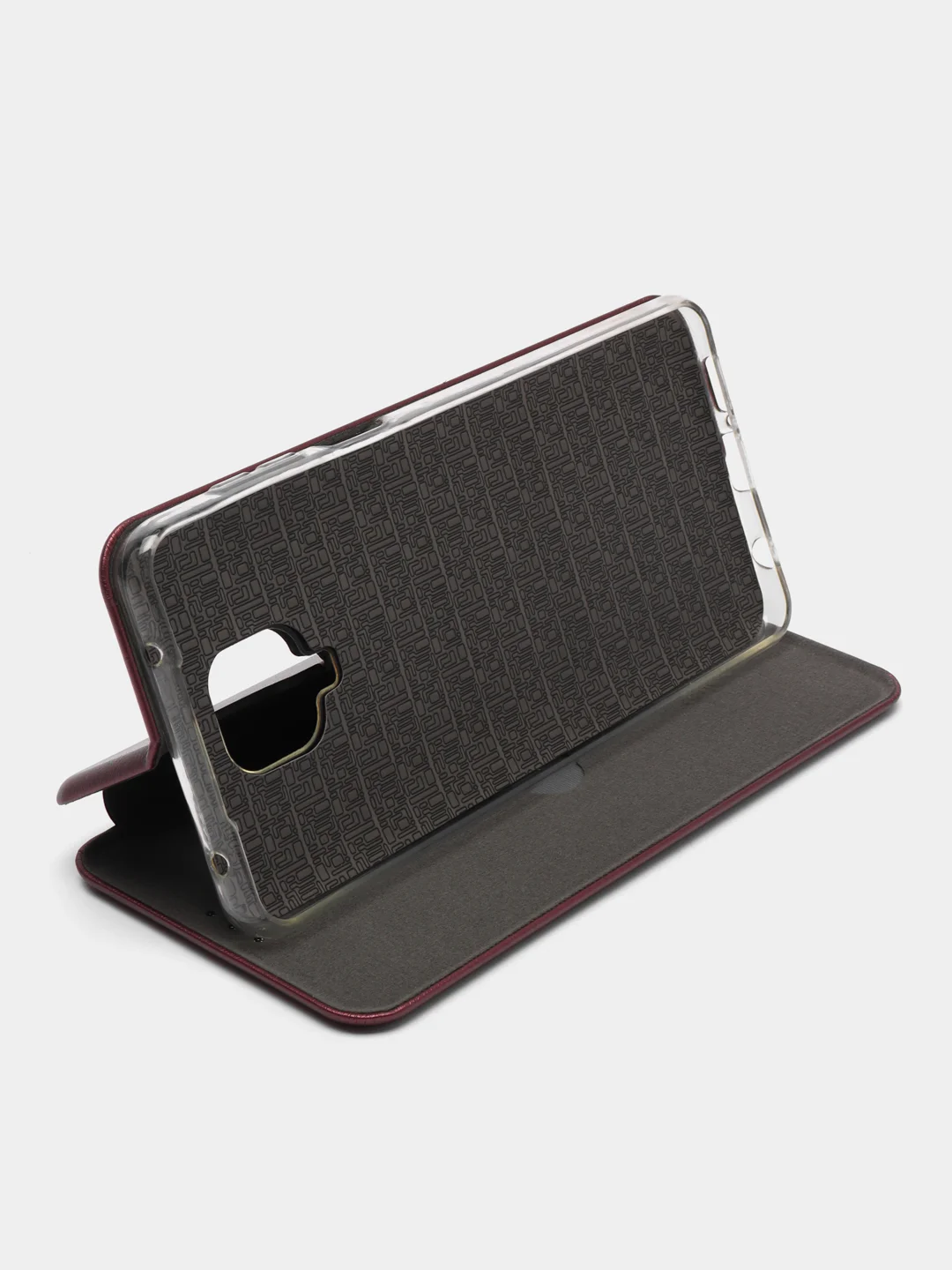 Бордовый чехол книжка для Redmi 9C/Redmi 10A, Redmi Note 9S/9Pro, Redmi Note 9, Redmi Note 9T