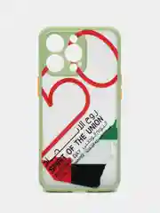 Зеленый чехол на iPhone 13 pro / 12 / 12 Pro с принтом