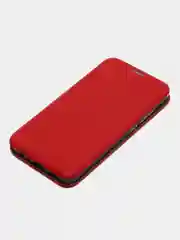 Красный чехол-книжка с карточкой для Xiaomi Redmi Note 8