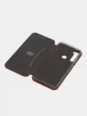 Красный чехол-книжка с карточкой для Xiaomi Redmi Note 8