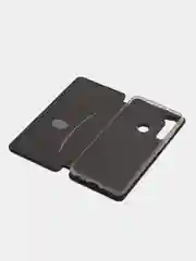 Черный чехол-книжка с карточкой для Xiaomi Redmi Note 8