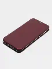 Бордовый чехол книжка для Samsung M21, M31, M31S
