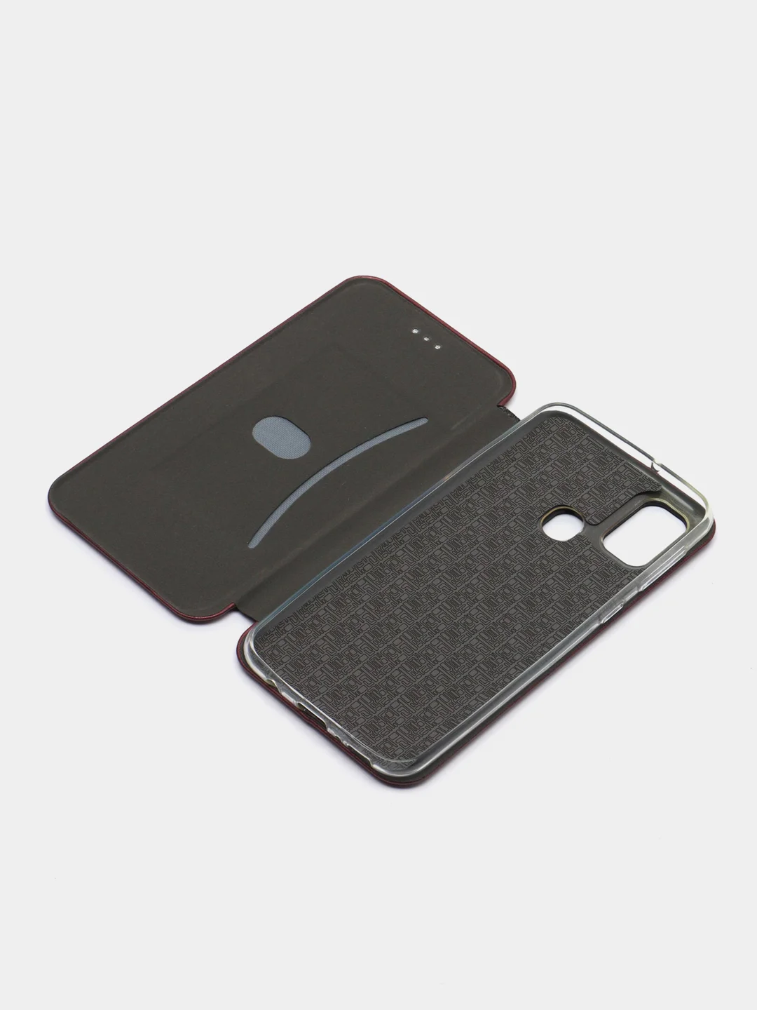 Бордовый чехол книжка для Samsung M21, M31, M31S