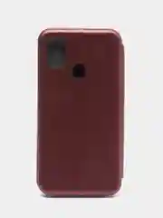 Бордовый чехол книжка для Samsung M21, M31, M31S