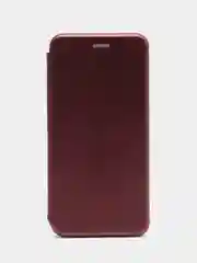 Бордовый чехол-книжка для Honor 9X Lite, 10X Lite, P Smart 2021