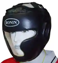 Черный шлем боксёрский, тренировочный, RONIN
