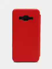Красный чехол книжка для Samsung J1(16), J2 Prime, J3(16), J5(17), J6, J8