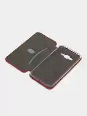 Красный чехол книжка для Samsung J1(16), J2 Prime, J3(16), J5(17), J6, J8