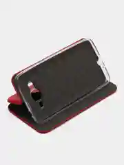 Красный чехол книжка для Samsung J1(16), J2 Prime, J3(16), J5(17), J6, J8