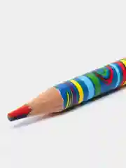 Прозрачный карандаш, с многоцветным грифелем