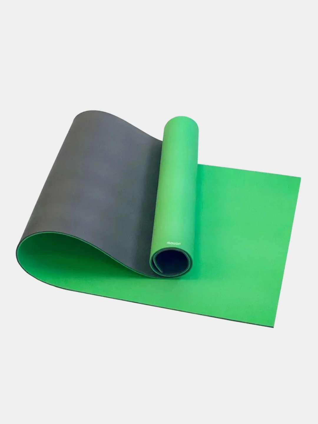 Зеленый коврик для йоги, спорта ISOLON Yoga Master 6, 180х60 см, 6 мм (высокая амортизация, нескользящий)