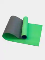 Зеленый коврик для йоги, спорта ISOLON Yoga Master 6, 180х60 см, 6 мм (высокая амортизация, нескользящий)