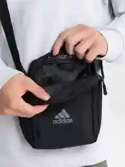 Угольный сумка мужская, через плечо