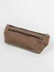 Коричневый сумка поясная / на плечо / на пояс унисекс / универсальная / бананка / барсетка