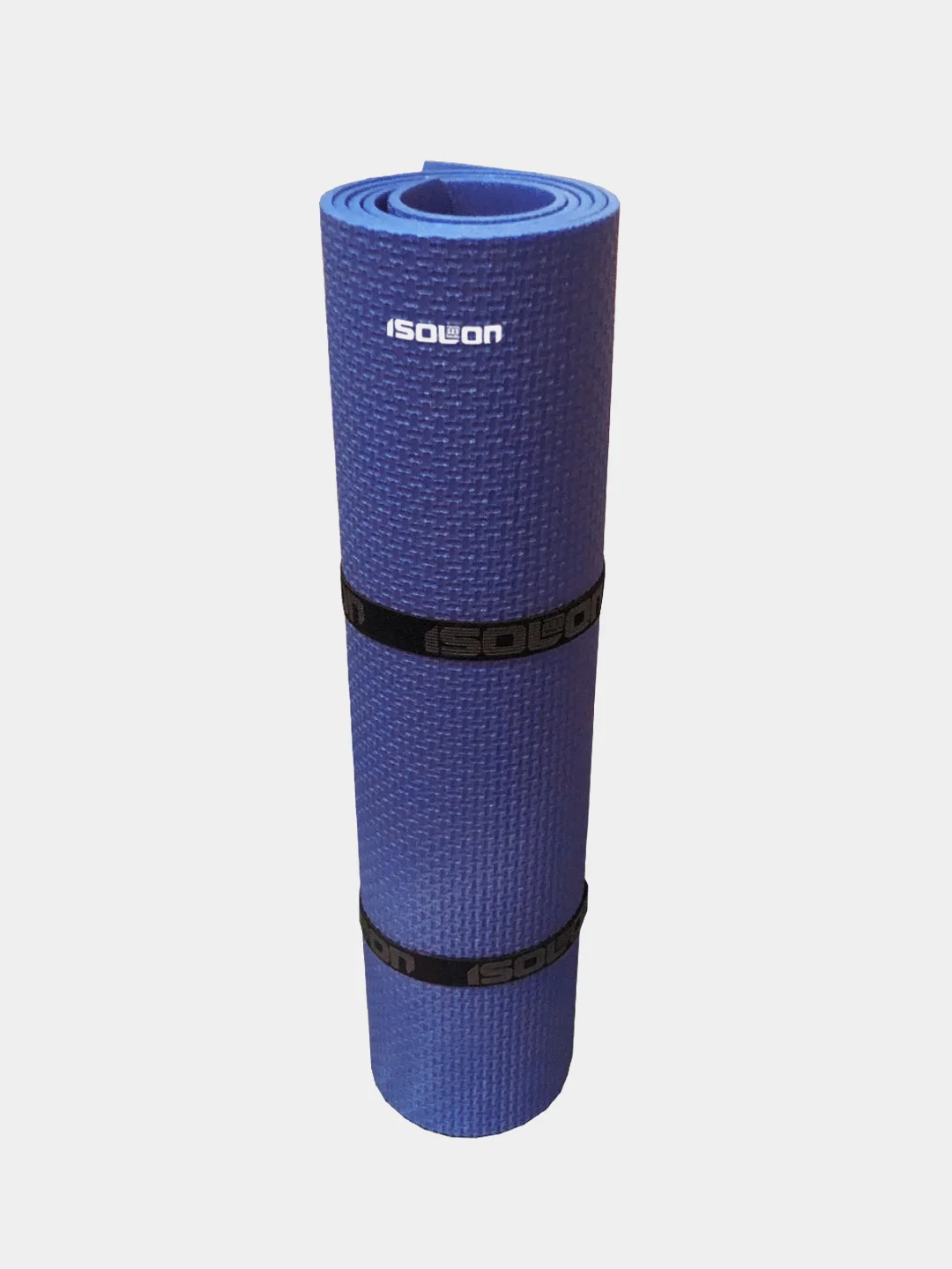 Светло-синий коврик для фитнеса, гимнастики, йоги, спорта Isolon Fitness 5 мм, 140х50 см