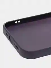 Фиолетовый силиконовый чехол на iPhone 13, 13 Pro, 13 Pro Max, со стеклянной панелью