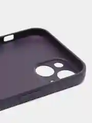 Фиолетовый силиконовый чехол на iPhone 13, 13 Pro, 13 Pro Max, со стеклянной панелью