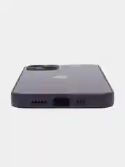Пурпурный чехол силиконовый со стеклянной панелью для iPhone 13
