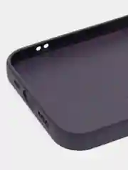 Пурпурный чехол силиконовый со стеклянной панелью для iPhone 13