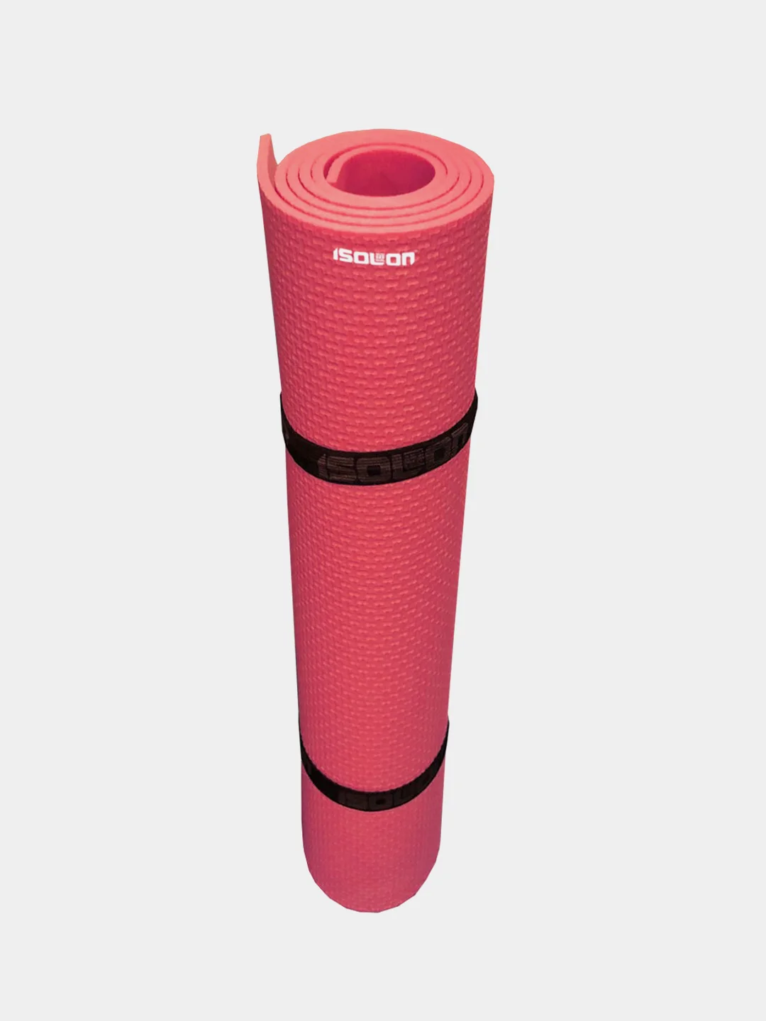 Красный коврик для фитнеса, гимнастики, йоги, спорта Isolon Fitness 5 мм, 140х50 см