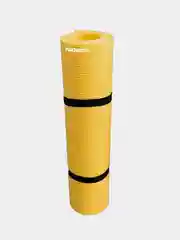 Желтый коврик для фитнеса, гимнастики, йоги, спорта Isolon Fitness 5 мм, 140х50 см