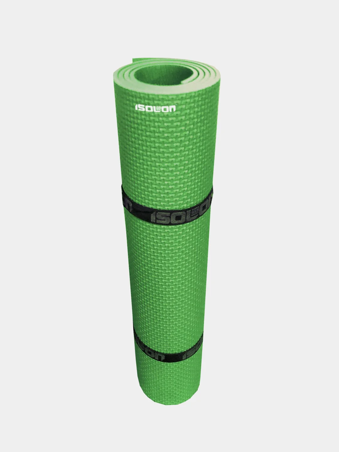 Зеленый коврик для фитнеса, гимнастики, йоги, спорта Isolon Fitness 5 мм, 140х50 см