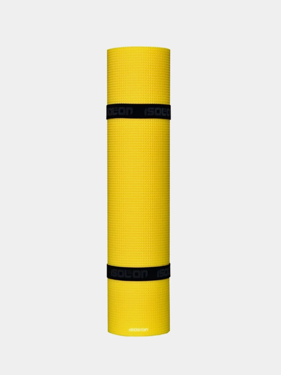 Желтый коврик спортивный для зарядки, фитнеса, йоги Isolon Sport 5, 180х60 см