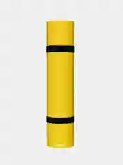 Желтый коврик спортивный для зарядки, фитнеса, йоги Isolon Sport 5, 180х60 см
