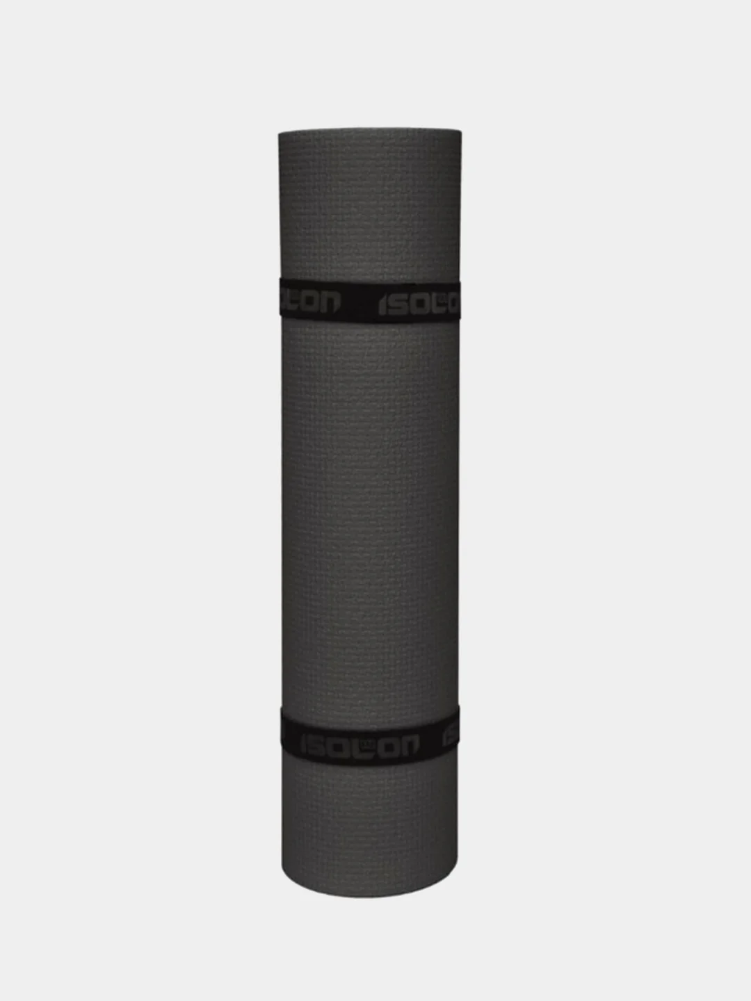 Серый коврик для фитнеса, отдыха, путешествий ISOLON Optima Light 8, 180х60 см, 8 мм