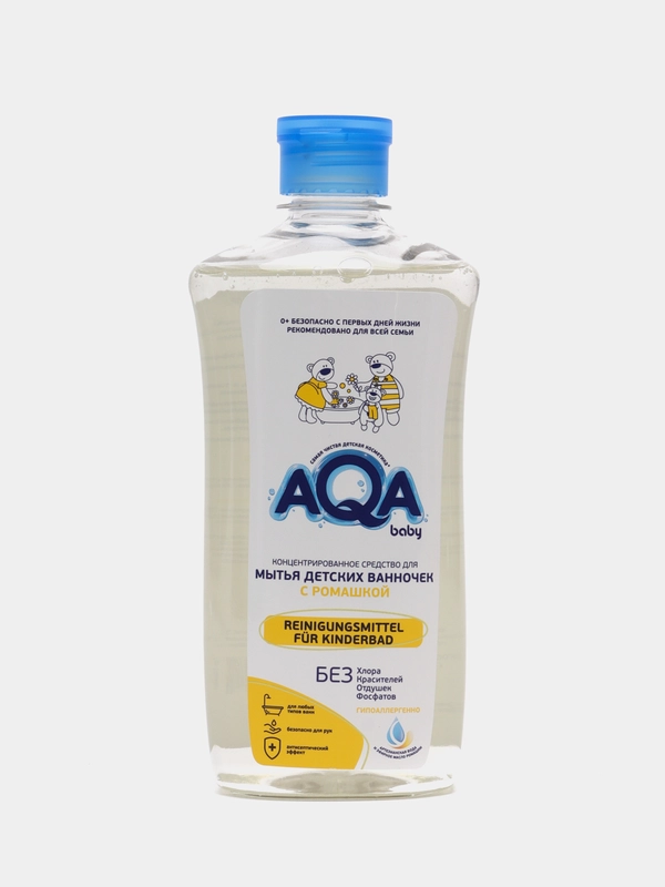 AQA baby концентрированное средство для мытья детских ванночек, с ромашкой, 500 мл