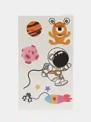 Фиолетовый набор временных переводных татуировок для детей, 9,5 х 5,5