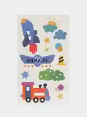 Индиго набор временных переводных татуировок для детей, 9,5 х 5,5