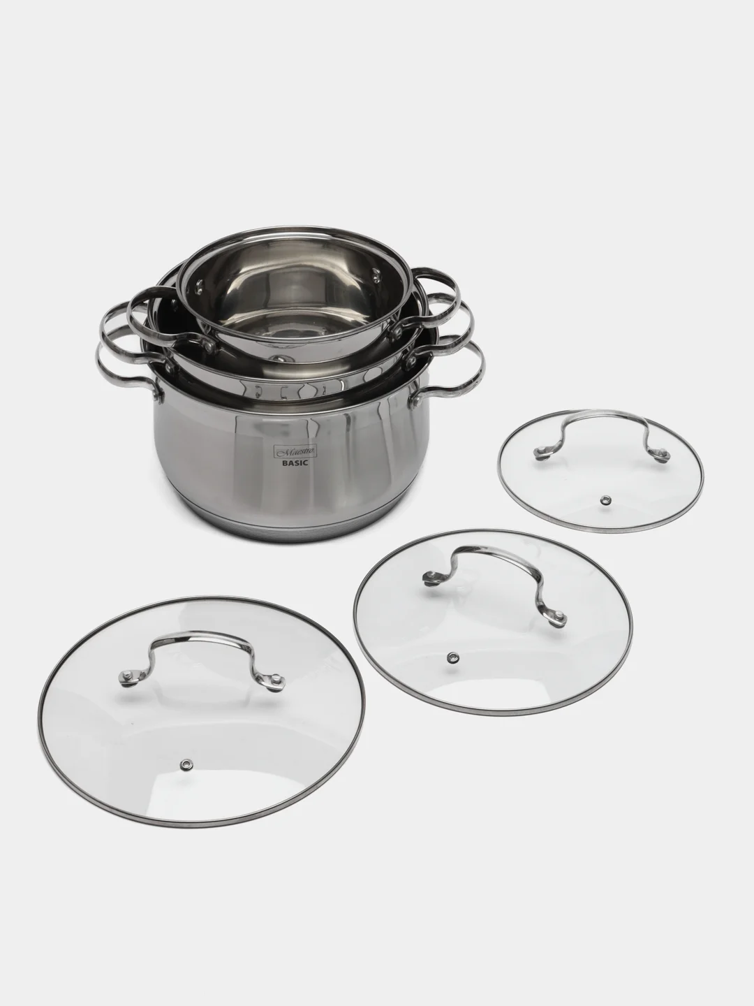 Набор кастрюль Maestro MR-3512-6L 2.9, 5.1, 6.5 л, из 6 предметов