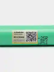 Аккумулятор литий-ионный 18650 Liitokala 2500mah 20А 25R, факт. 2500mah, 1 штука