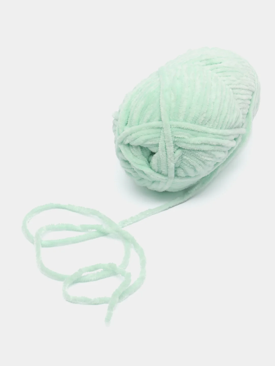 Мятный плюшевая пряжа Himalaya Bursa Chenille, 100 г, 120 м