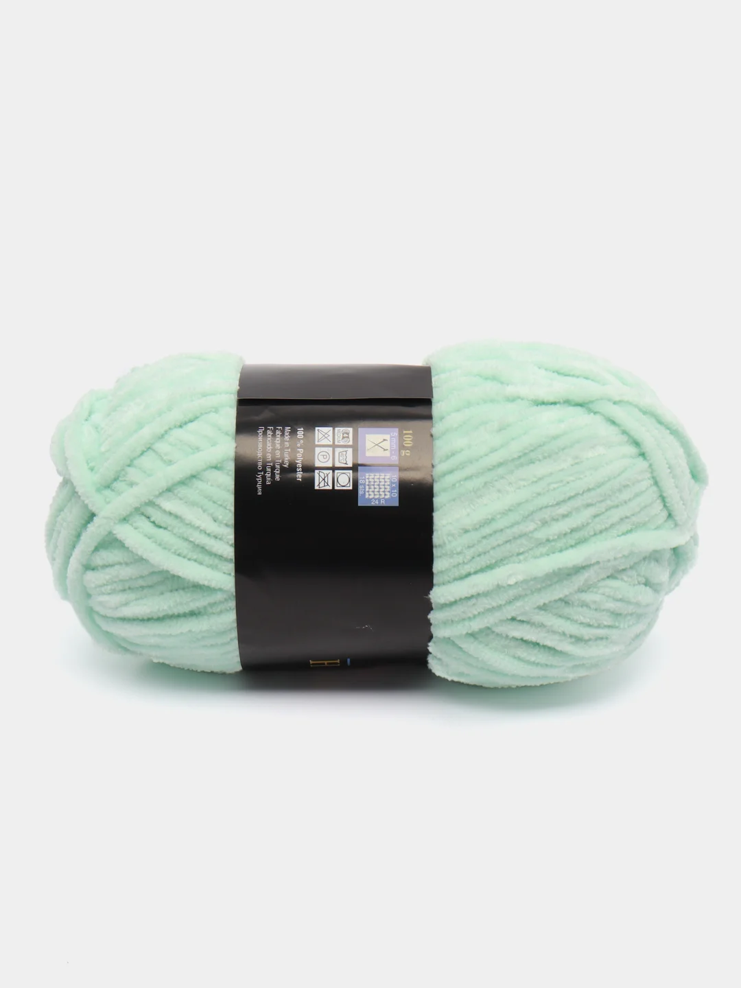 Мятный плюшевая пряжа Himalaya Bursa Chenille, 100 г, 120 м