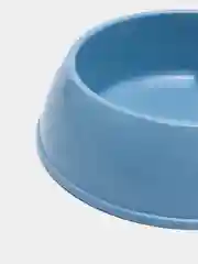 Голубой двойная миска для кошек и собак