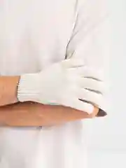 Белый перчатки рабочие, хб, строительные, 7 ниток, с ПВХ